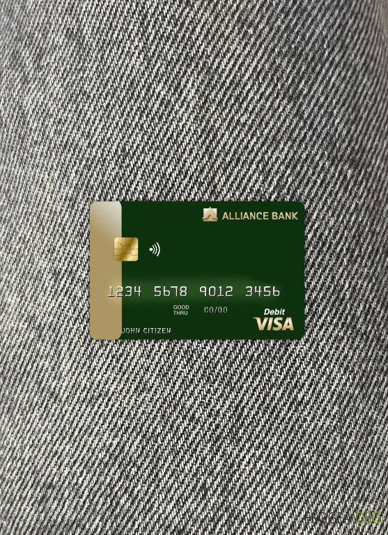 Autriche Alliance carte visa bancaire avant photolook